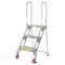 Vestil 51.9375 H 202 Stainless Steel Stainless Steel Folding Ladder W/Wheels, 3 Steps FLAD-3-SS - alternate 4